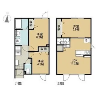 ラ・テール発寒【1階】の間取り