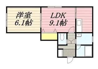 アベニュー神宮【2階】の間取り