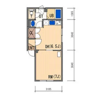 カリン【202号室】の間取り