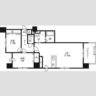 レジェンドコート琴似【01101号室】の間取り