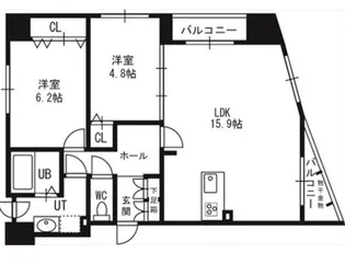 レジェンドコート琴似【01004号室】の間取り