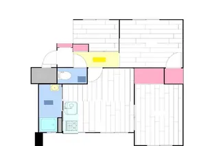 ハイツリラ【404号室】の間取り