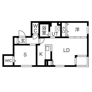 RESIDENCE SHINMEI 北円山【1階】の間取り