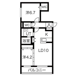 ロイヤルガーデン北6条【1階】の間取り