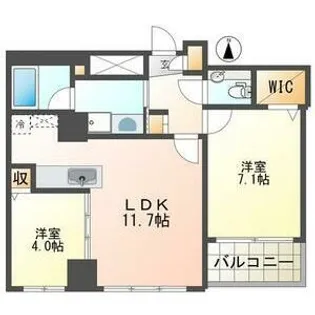 ラ・クラッセ札幌大通サウスシティ【602号室】の間取り