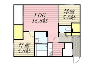 エフュート南円山【2階】の間取り