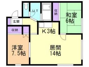 ファミールかわぶち【302号室】の間取り