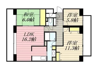アームズ虹が杜【0503号室】の間取り
