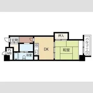 アルファ創成川公園【810号室】の間取り