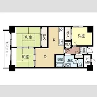 アルファ創成川公園【10階】の間取り