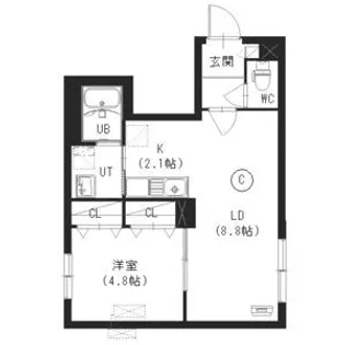 レクスベイル発寒【2階】の間取り