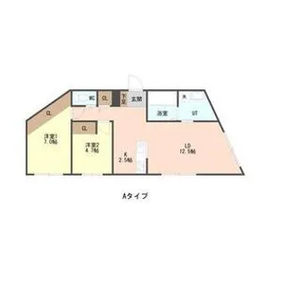 CASA ROSSA南円山(カーサロッサ)【3階】の間取り