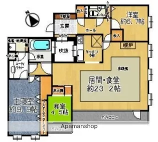 カルム宮の森ハウス【2階】の間取り
