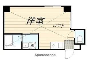 74パークマンション【302号室】の間取り