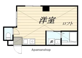74パークマンション【501号室】の間取り