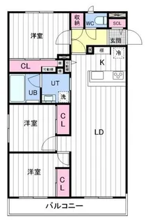ASTER宮の森【3階】の間取り