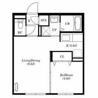 ALBAーDS発寒南【203号室号室】の間取り