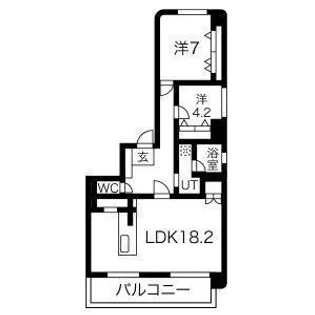 ヴォーネン伏見【302号室号室】の間取り