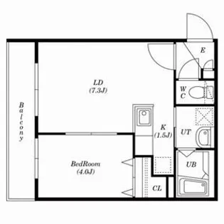 TSUBAKI SQUARE静修学園前(ツバキスクエアセイシュウ【203号室号室】の間取り