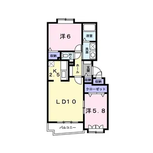 エムズ・コート【1階】の間取り