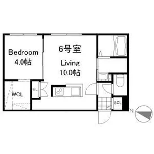 リーサ苗穂駅前【5階】の間取り