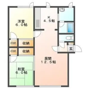 メゾンK【202号室】の間取り