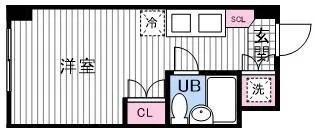 アルファビル大通西17【503号室】の間取り