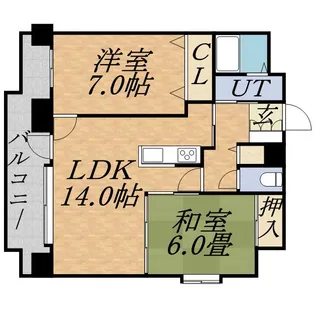 サンタの館裏参道【4階】の間取り