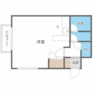 エイビュー琴似【201号室】の間取り