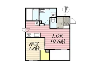 エフュート北円山【3階】の間取り