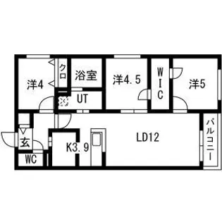 LIEN発寒(リアン)【1階】の間取り