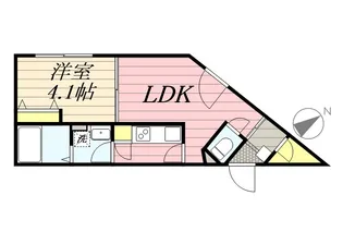 アイビル18【301号室】の間取り