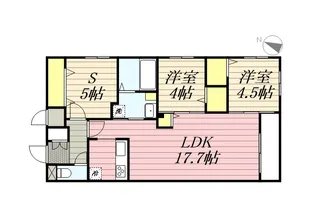 アルファスクエア円山北2条【00502号室】の間取り