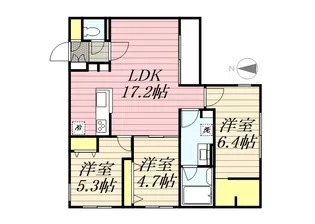 HIGH RESIDENCE YAMAHANA【2階】の間取り