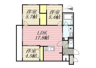 HIGH RESIDENCE YAMAHANA【4階】の間取り