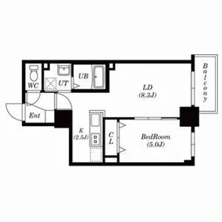 REEF LUANA(リーフルアーナ)【705号室号室】の間取り