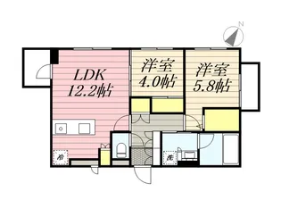 SーRESIDENCE南円山BLAZE【502号室】の間取り