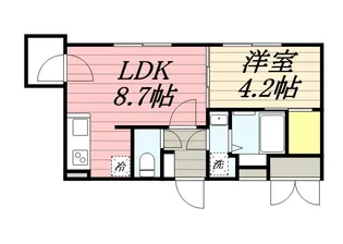 SーRESIDENCE医大南ALTIER【417号室】の間取り