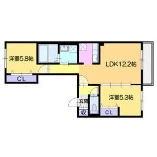 フローリス【2階】の間取り