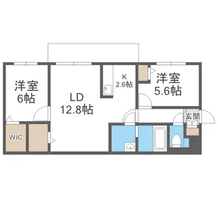 THE MODERN 伏見【103号室】の間取り