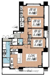 クリーンリバーフィネス札幌医大前【306号室】の間取り