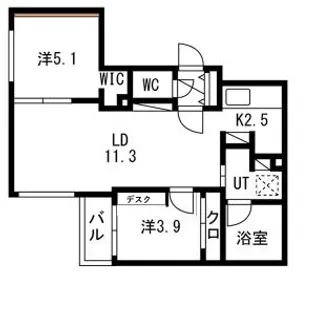 TERRACE SAKURA(テラスサクラ)【5階】の間取り