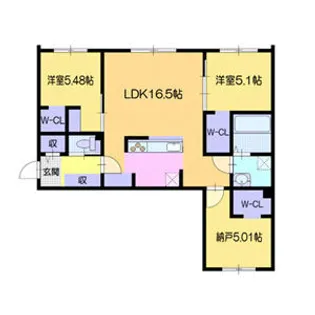 仮)アーバス南円山【301号室】の間取り