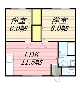 NO.3ミユキマンション【2階】の間取り