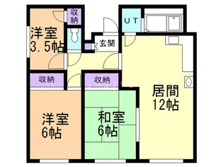 ASYLCOURT山鼻【401号室】の間取り