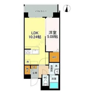 LIBTH桑園【4階】の間取り