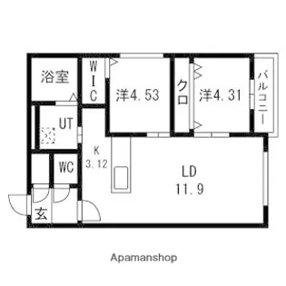 AYA 23【2階】の間取り