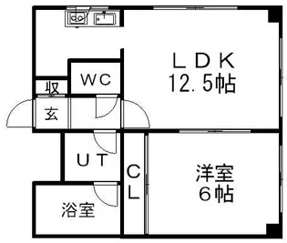 ジュノーマンション【2A号室】の間取り