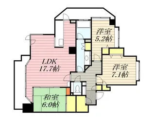 ファミール円山裏参道グランデージ【1001号室】の間取り