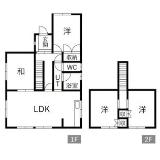 北海道札幌市南区簾舞五条2丁目【一戸建】の間取り
